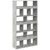 vidaXL Βιβλιοθήκη Γκρι Σκυροδέματος 100x33x187,5 εκ. Επεξεργ. Ξύλο