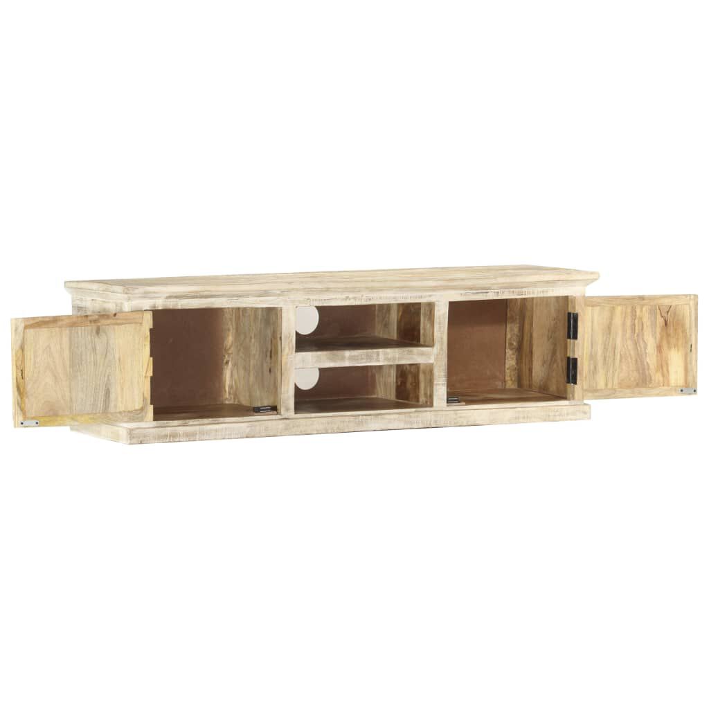 vidaXL Έπιπλο Τηλεόρασης 130 x 30 x 36 εκ. από Μασίφ Ξύλο Μάνγκο