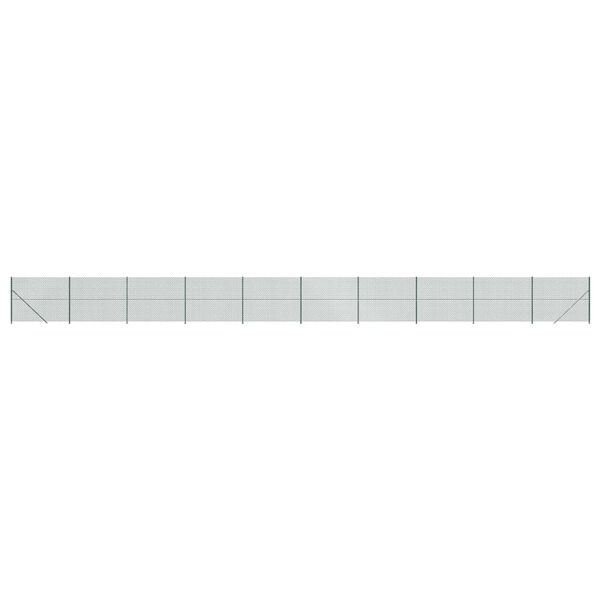 vidaXL Συρματόπλεγμα Περίφραξης Πράσινο 1,6 x 25 μ. με Βάσεις Φλάντζα