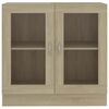 vidaXL Βιτρίνα Χρώμα Sonoma Δρυς 82,5 x 30,5 x 80 εκ. Επεξ. Ξύλο