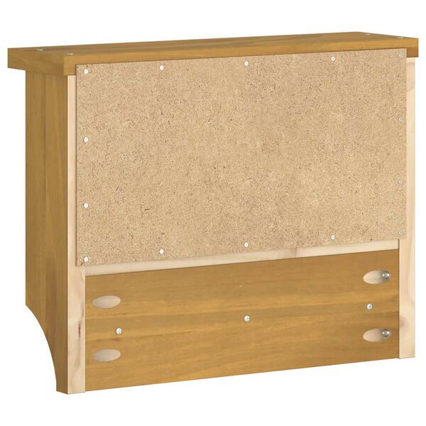 vidaXL Επίτοιχη κρεμάστρα παλτών SANDNES 45x12x35 εκ.Πεύκο μασίφ ξύλο