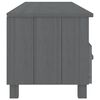 vidaXL Έπιπλο Τηλεόρασης HAMAR Σκ. Γκρι 158x40x40εκ. Μασίφ Ξύλο Πεύκου