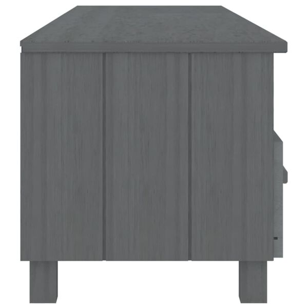 vidaXL Έπιπλο Τηλεόρασης HAMAR Σκ. Γκρι 158x40x40εκ. Μασίφ Ξύλο Πεύκου