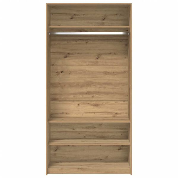 vidaXL Ντουλάπα Τεχνίτης Δρυς 100x50x200 εκ Επεξεργασμένο Ξύλο