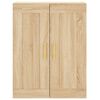vidaXL Ντουλάπι Sonoma δρυς 69,5 x 34 x 180 εκ. από Επεξεργασμένο Ξύλο