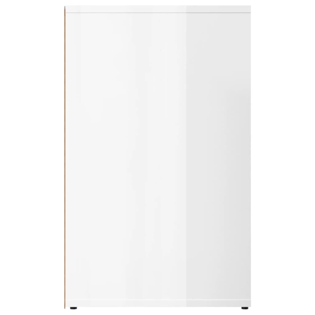 vidaXL Ντουλάπι Γυαλιστερό Λευκό 80 x 40 x 65 εκ. Επεξεργασμένο Ξύλο