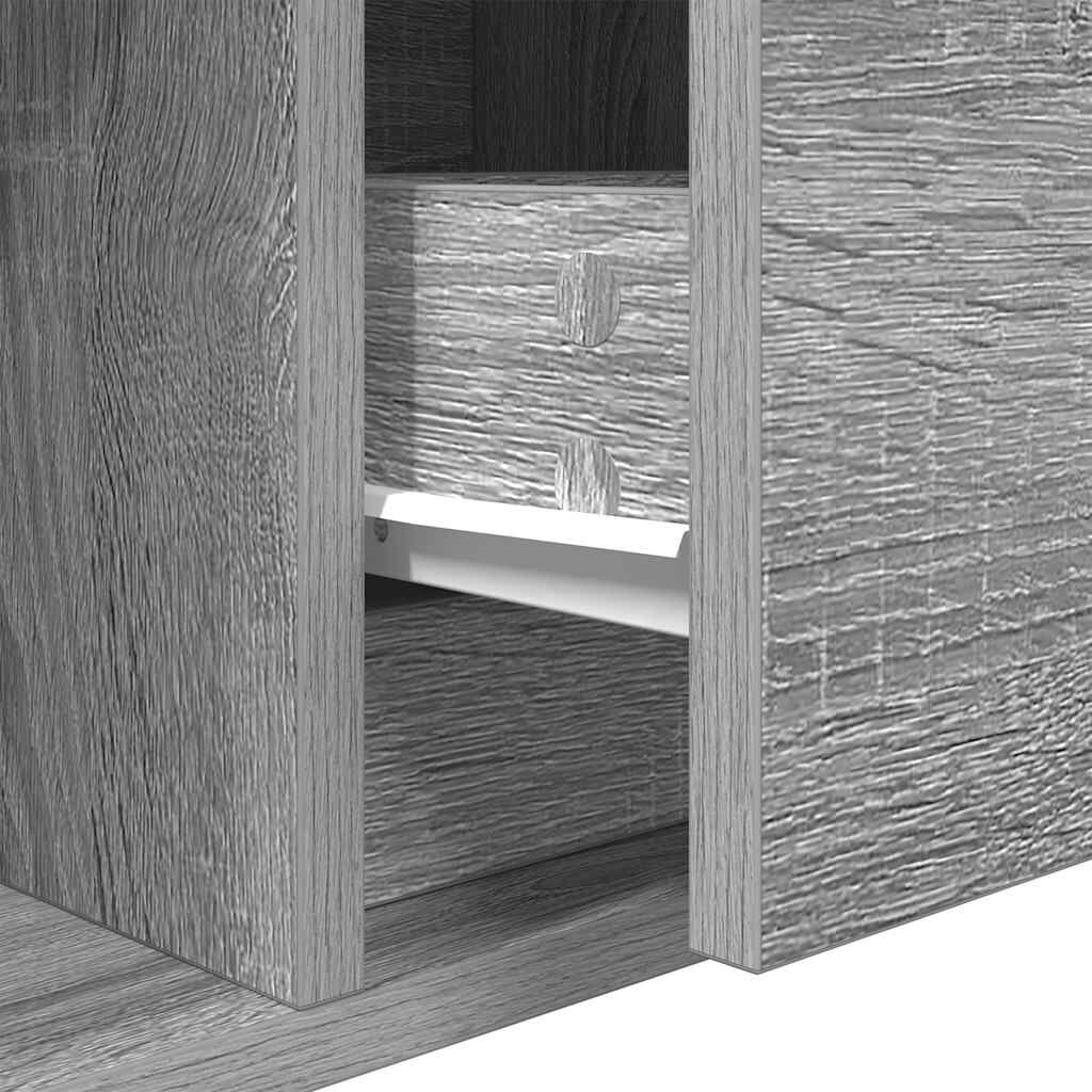 vidaXL Έπιπλο Τηλεόρασης Γκρι Sonoma 60x31x25,5 εκ. Επεξεργασμένο Ξύλο