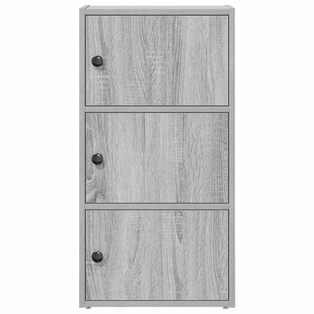 vidaXL Βιβλιοθήκη Γκρι Sonoma 40x24x77 εκ. από Επεξεργασμένο Ξύλο