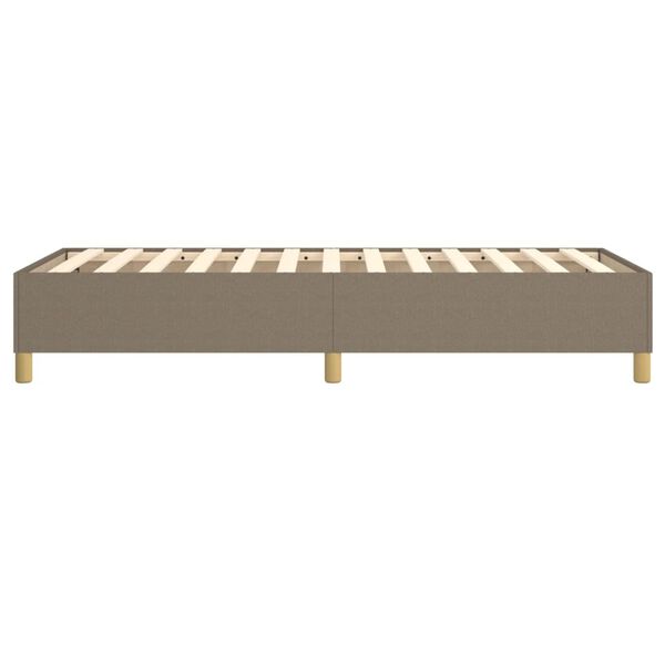 vidaXL Σκελετός Κρεβατιού Χωρίς Στρώμα Taupe 90x190 εκ. Υφασμάτινο