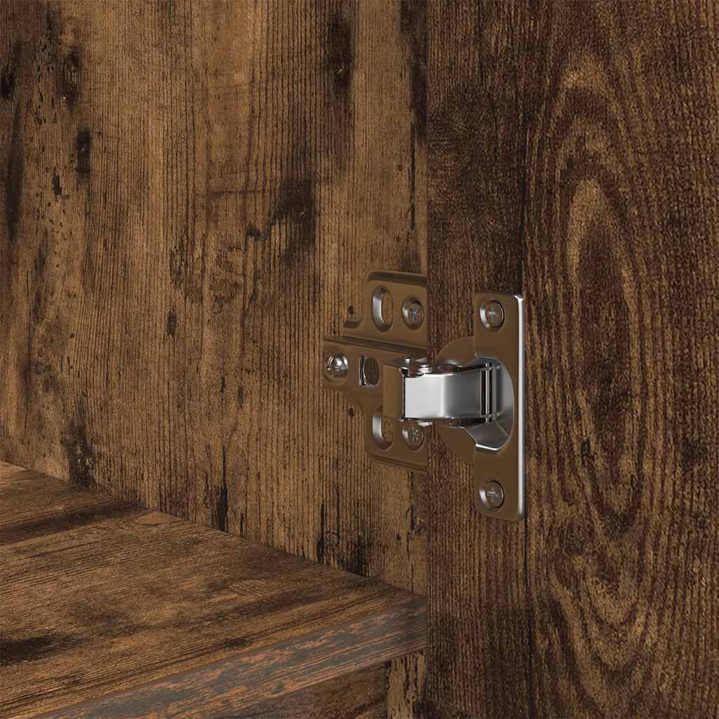 vidaXL Ντουλάπα Καπνιστή δρυς 29,5x34x119,5 εκ. Επεξεργασμένο Ξύλο