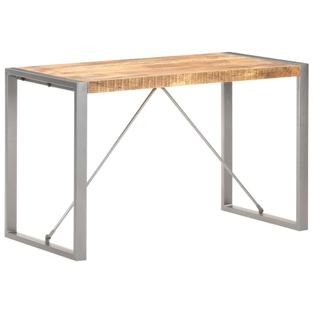vidaXL Τραπεζαρία 120 x 60 x 75 εκ. από Μασίφ Ακατέργαστο Ξύλο Μάνγκο