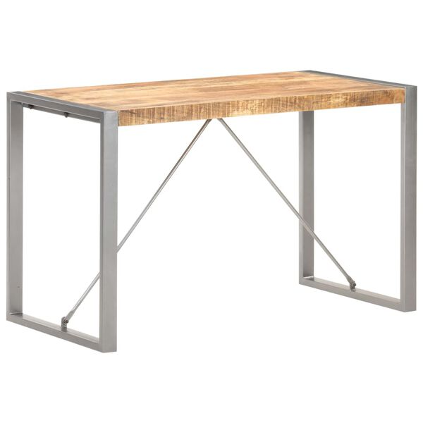 vidaXL Τραπεζαρία 120 x 60 x 75 εκ. από Μασίφ Ακατέργαστο Ξύλο Μάνγκο
