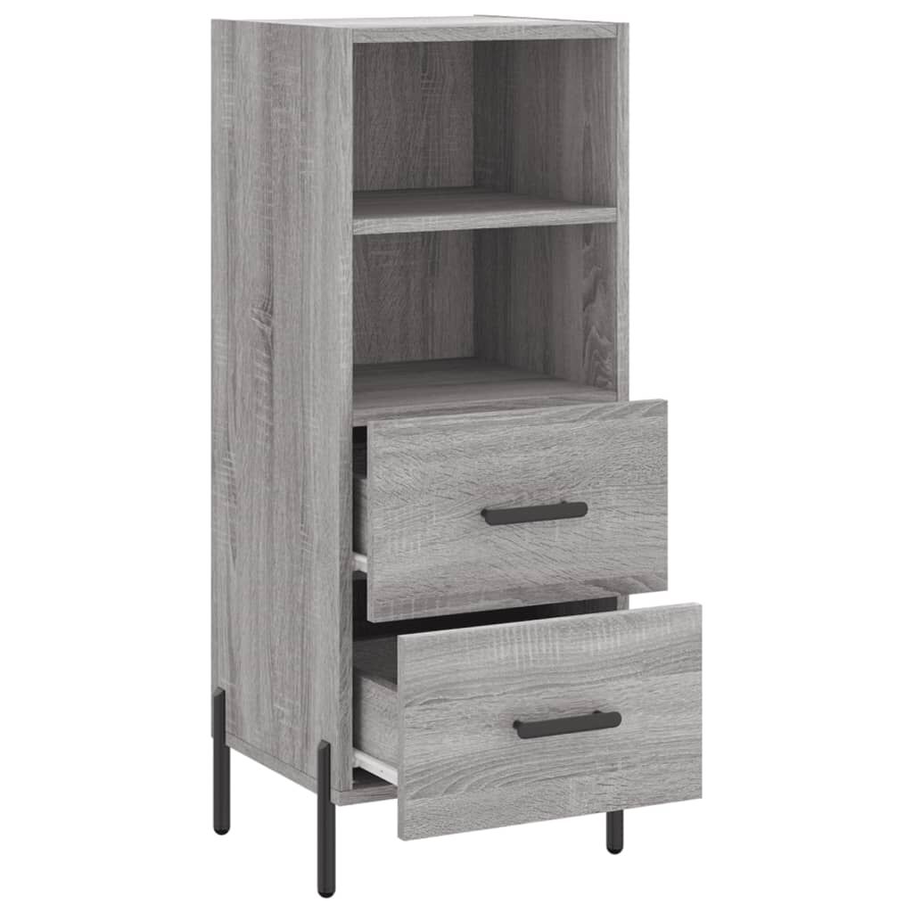 vidaXL Ντουλάπι Γκρι Sonoma 34,5x34x90 εκ. από Επεξεργασμένο Ξύλο