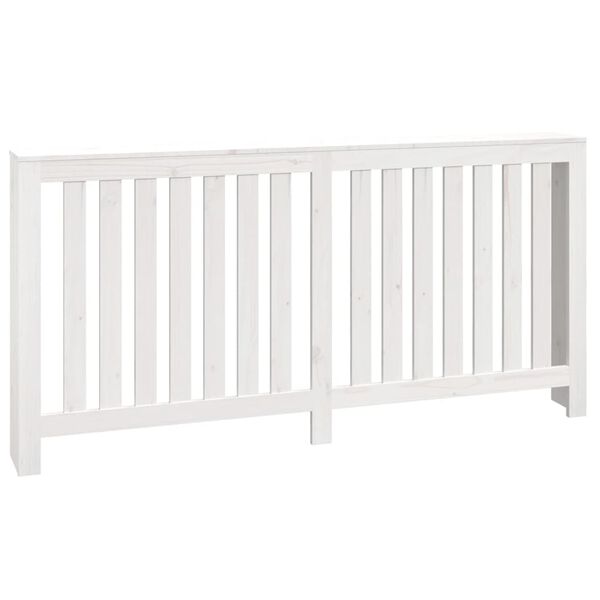 vidaXL Κάλυμμα Καλοριφέρ Λευκό 169x19x84 εκ. από Μασίφ Ξύλο Πεύκου