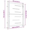 vidaXL Πόρτα Κήπου 100x120 εκ. από Ανοξείδωτο Ατσάλι