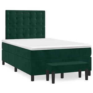vidaXL &Kappa;&rho;&epsilon;&beta;ά&tau;&iota; Boxspring &mu;&epsilon; &Sigma;&tau;&rho;ώ&mu;&alpha; &Sigma;&kappa;&omicron;ύ&rho;&omicron; &Pi;&rho;ά&sigma;&iota;&nu;&omicron; 120x200&epsilon;&kappa;. &Beta;&epsilon;&lambda;&omicron;ύ&delta;&iota;&nu;&omicron;