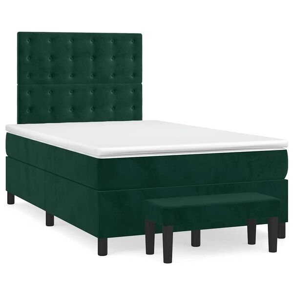 vidaXL &Kappa;&rho;&epsilon;&beta;ά&tau;&iota; Boxspring &mu;&epsilon; &Sigma;&tau;&rho;ώ&mu;&alpha; &Sigma;&kappa;&omicron;ύ&rho;&omicron; &Pi;&rho;ά&sigma;&iota;&nu;&omicron; 120x200&epsilon;&kappa;. &Beta;&epsilon;&lambda;&omicron;ύ&delta;&iota;&nu;&omicron;