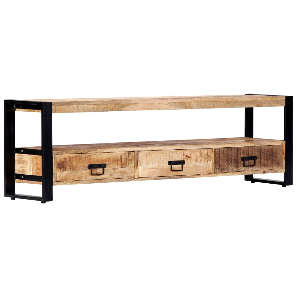 vidaXL Έπιπλο Τηλεόρασης 150 x 30 x 45 εκ. από Μασίφ Ξύλο Μάνγκο
