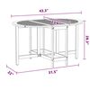 vidaXL Τραπέζι Κήπου Καφέ 110 x 60 x 72 εκ. Μασίφ ξύλο ακακίας