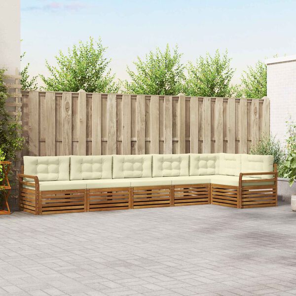 vidaXL &Sigma;&epsilon;&iota;&rho;ά &Kappa;&alpha;&nu;&alpha;&pi;έ &Epsilon;&xi;&omega;&tau;&epsilon;&rho;&iota;&kappa;&omicron;ύ &mu;&epsilon; &mu;&alpha;&xi;&iota;&lambda;ά&rho;&iota; 6 pcs &Phi;&upsilon;&sigma;&iota;&kappa;ό &kappa;&alpha;&iota; &Kappa;&rho;έ&mu;&alpha;