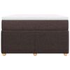 vidaXL Κρεβάτι Boxspring με Στρώμα Σκούρο Καφέ 120x190 εκ Υφασμάτινο