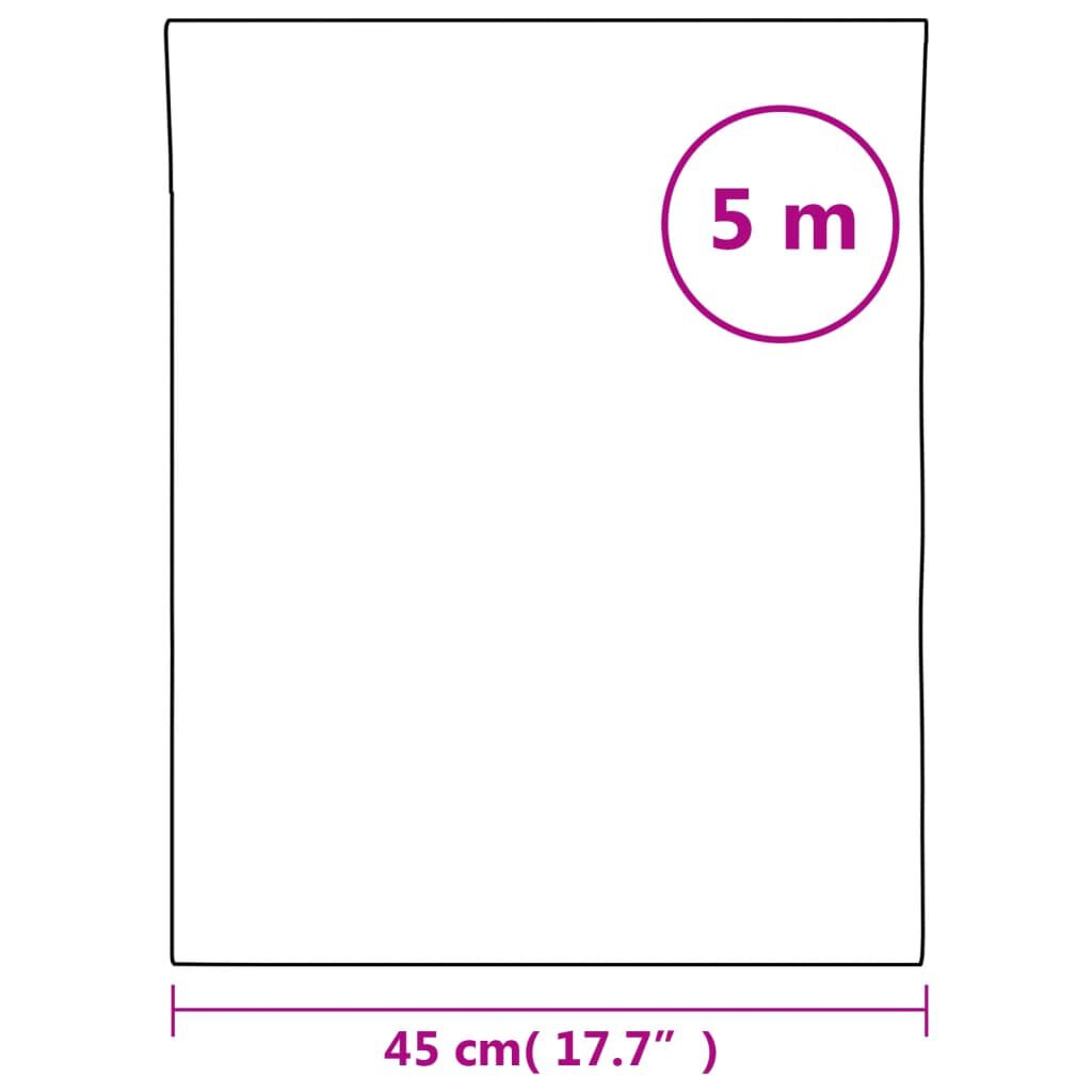 vidaXL Μεμβράνη Παραθύρου Ματ Γκρι 45x500 εκ. PVC