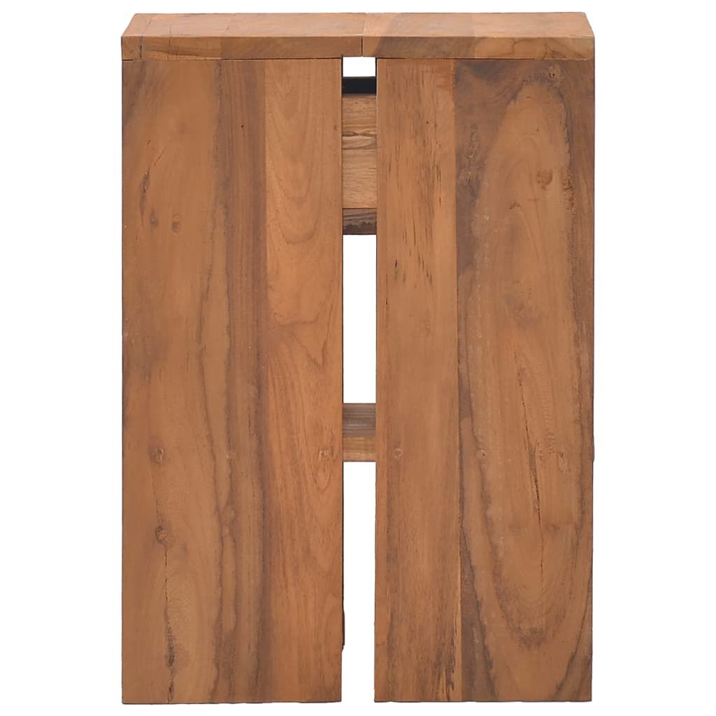 vidaXL Κομοδίνο 20 x 35 x 50 εκ. από Μασίφ Ξύλο Teak