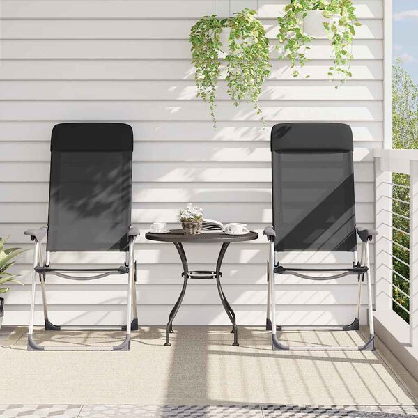 vidaXL &Kappa;&alpha;&rho;έ&kappa;&lambda;&epsilon;&sigmaf; Camping &Pi;&tau;&upsilon;&sigma;&sigma;ό&mu;&epsilon;&nu;&epsilon;&sigmaf; 2 &tau;&epsilon;&mu;. &Mu;&alpha;ύ&rho;&epsilon;&sigmaf; &alpha;&pi;ό &Alpha;&lambda;&omicron;&upsilon;&mu;ί&nu;&iota;&omicron;