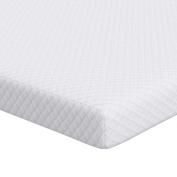 vidaXL Στρώματα Λευκό 70 x 200 cm 100% ύφασμα πολυεστέρα με τζακάρ
