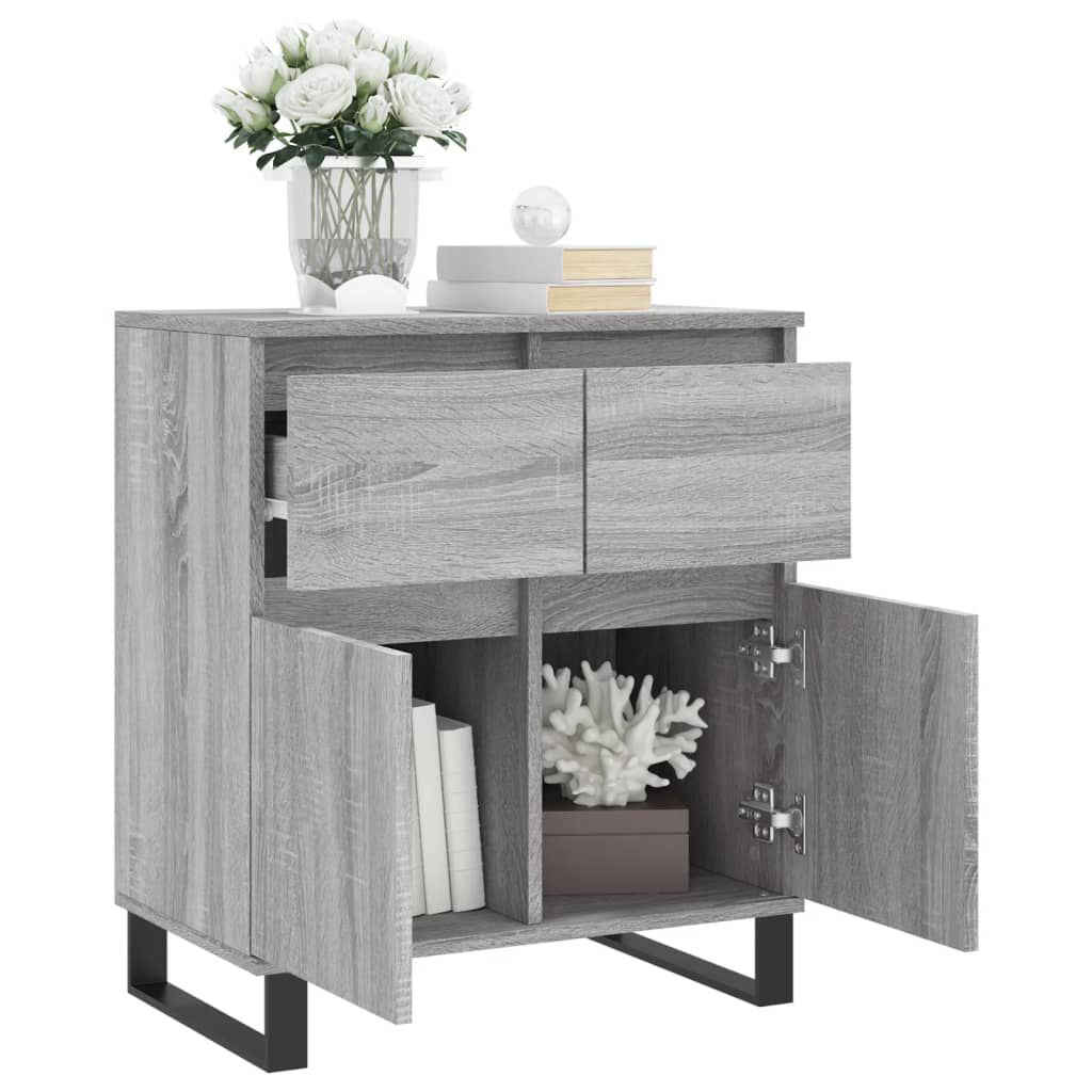 vidaXL Ντουλάπι Γκρι Sonoma 60x35x70 εκ. από Επεξεργασμένο Ξύλο