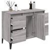 vidaXL Ντουλάπι Νιπτήρα Γκρι Sonoma 80 x 33 x 60εκ. Επεξεργασμένο Ξύλο