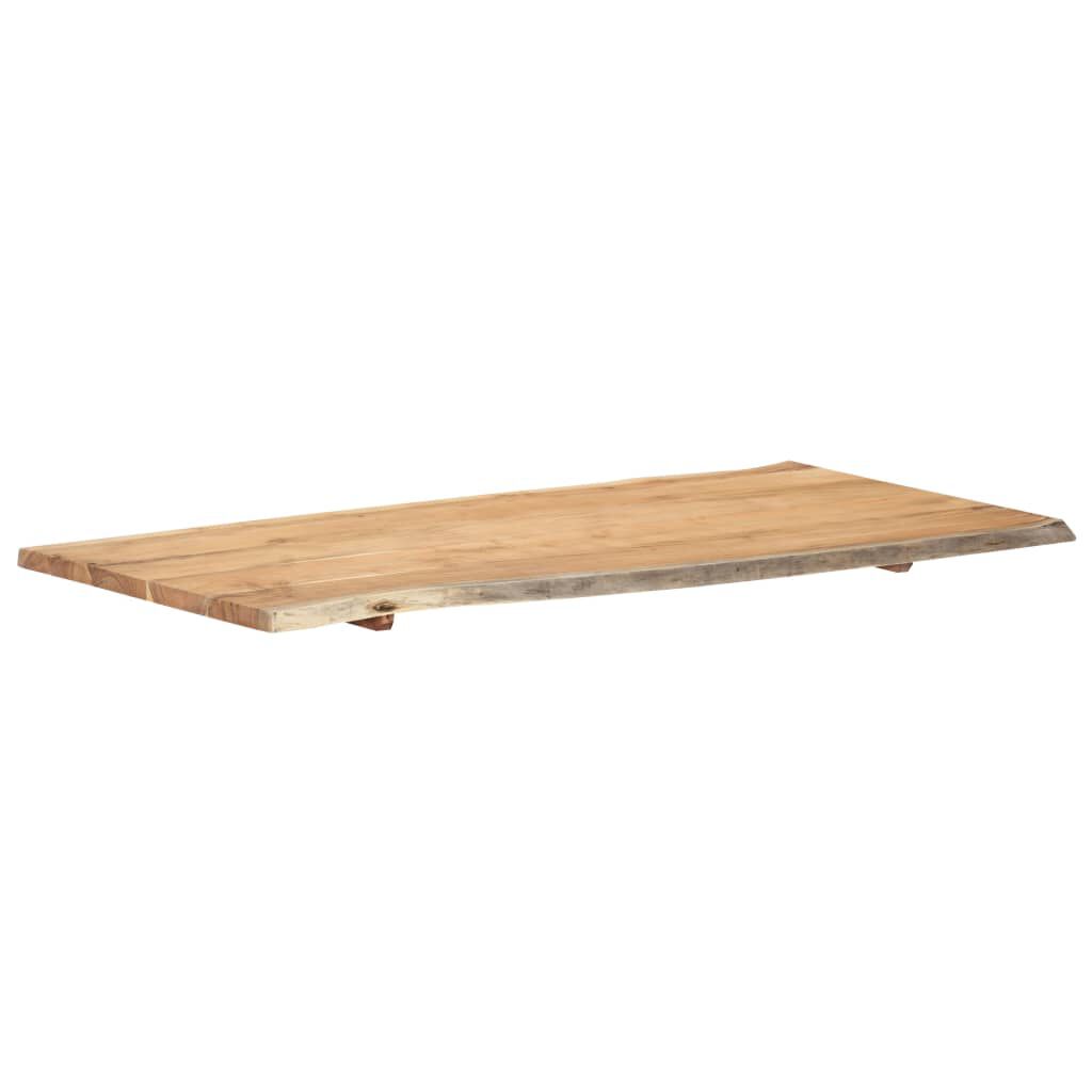 vidaXL Επιφάνεια Τραπεζιού 118 x (50-60) x 2,5 εκ. Μασίφ Ξύλο Ακακίας
