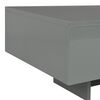 vidaXL Τραπεζάκι Σαλονιού Γυαλιστερό Γκρι 115 x 55 x 31 εκ. από MDF