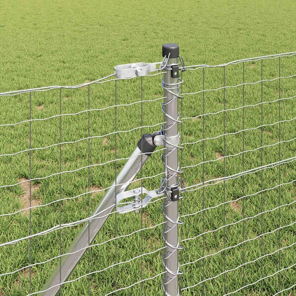 vidaXL Στύλος Περιφράξεων Άλλο 26 pcs Γκρι 3,2 x 3,2 x 80 εκ Ατσάλι