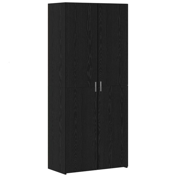 vidaXL Highboard 2 pcs &Mu;&alpha;ύ&rho;&eta; &Omicron;&xi;&upsilon;ά 80 x 42 x 185 &epsilon;&kappa;
