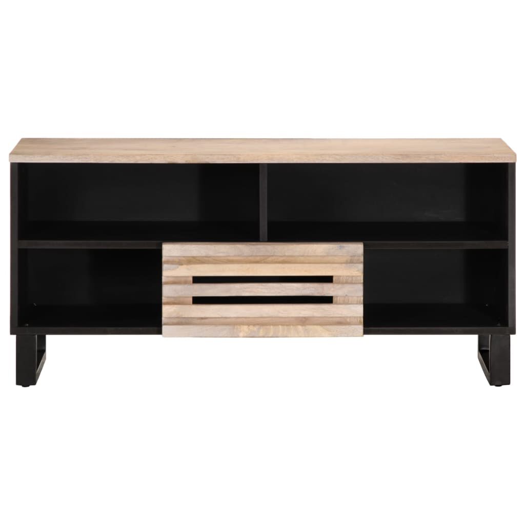 vidaXL Έπιπλο Τηλεόρασης 100x34x46 εκ. από Μασίφ Ξύλο Μάνγκο