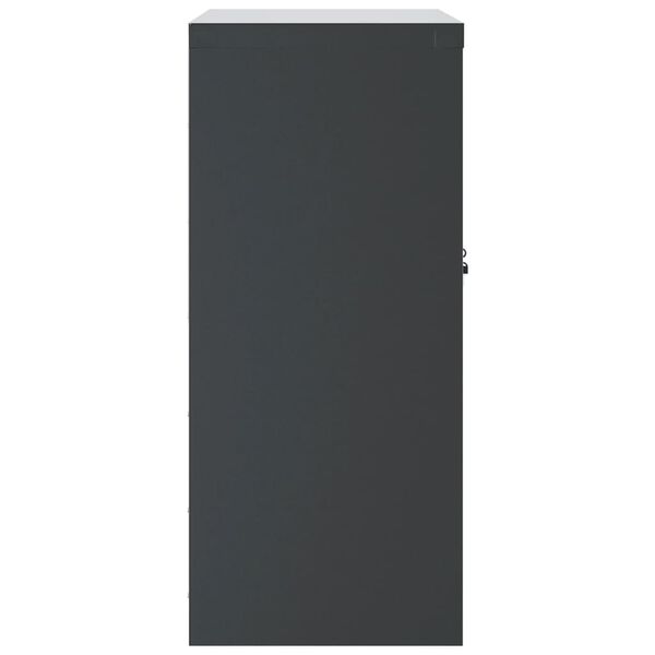 vidaXL Αρχειοθήκη Ανθρακί 79 x 40 x 90 εκ. από Ατσάλι