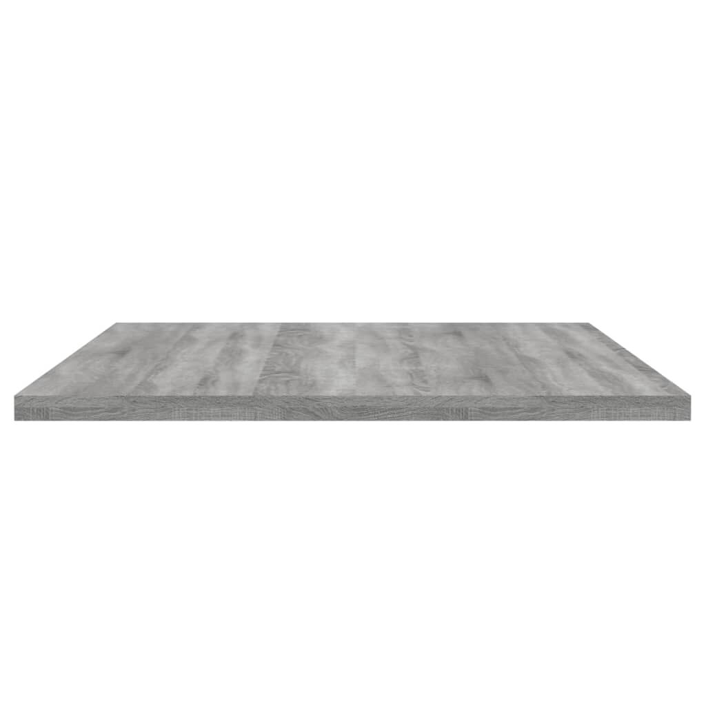 vidaXL Ράφια Τοίχου 4 τεμ. Γκρι Sonoma 80x40x1,5 εκ. Επεξεργ. Ξύλο
