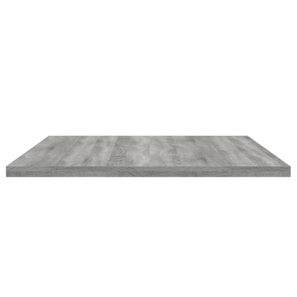 vidaXL Ράφια Τοίχου 4 τεμ. Γκρι Sonoma 80x40x1,5 εκ. Επεξεργ. Ξύλο