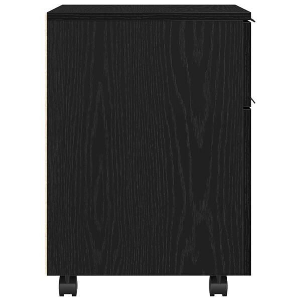 vidaXL Ντουλάπα Αρχείων Μαύρη δρυς 45 x 38 x 54 εκ Επεξεργασμένο ξύλο