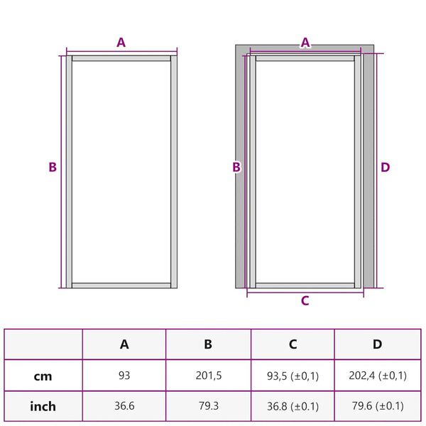 vidaXL Εσωτερική Πόρτα 93x201,5 εκ. Μαύρη ESG Γυαλί και Αλουμίνιο