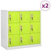 vidaXL &Phi;&omicron;&rho;&iota;&alpha;&mu;&omicron;ί 2 &tau;&epsilon;&mu;. &Alpha;&nu;&omicron;&iota;&chi;&tau;ό &Gamma;&kappa;&rho;&iota;/&Pi;&rho;ά&sigma;&iota;&nu;&omicron; 90x45x92,5 &epsilon;&kappa;. &Alpha;&tau;&sigma;ά&lambda;&iota;&nu;&omicron;&iota;