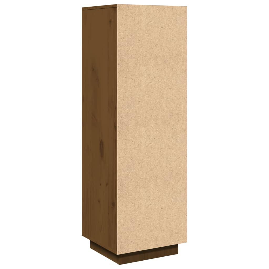 vidaXL Ντουλάπι Ψηλό Μελί 38 x 35 x 117 εκ. από Μασίφ Ξύλο Πεύκου