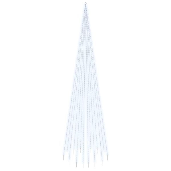 vidaXL Χριστουγ. Δέντρο για Ιστό Σημαίας 1134 LED Ψυχρό Λευκό 800 εκ.