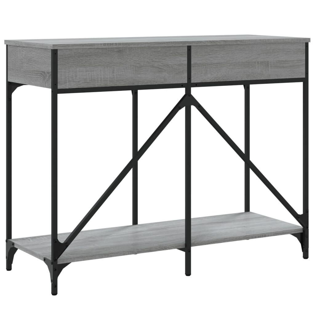 vidaXL Τραπέζι Κονσόλα Γκρι Sonoma 100x39x78,5 εκ. Επεξεργασμένο Ξύλο
