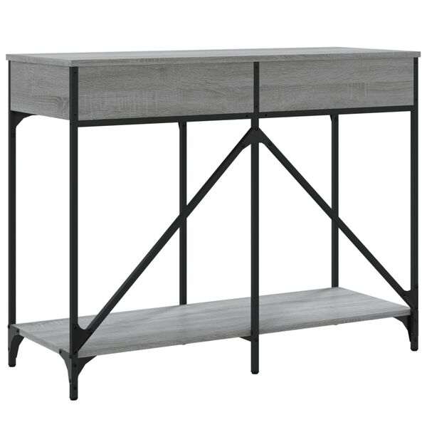 vidaXL Τραπέζι Κονσόλα Γκρι Sonoma 100x39x78,5 εκ. Επεξεργασμένο Ξύλο
