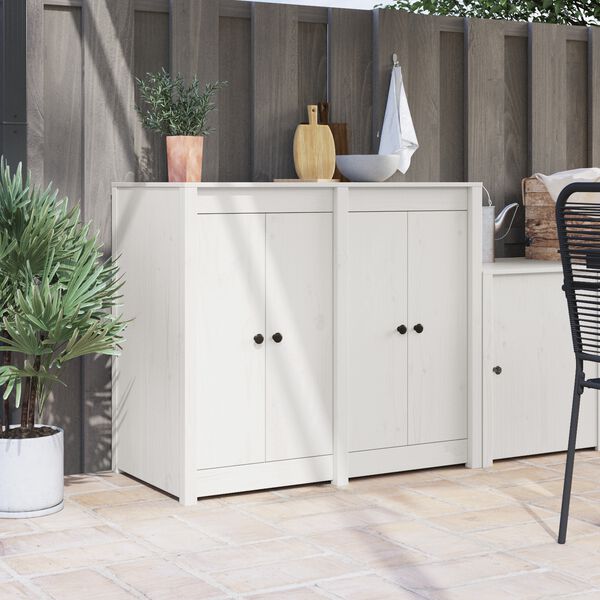 vidaXL &Pi;ό&rho;&tau;&alpha; &kappa;&omicron;&upsilon;&zeta;ί&nu;&alpha;&sigmaf; MEPPEL 2 pcs &Lambda;&epsilon;&upsilon;&kappa;ό 50 x 9 x 82 &epsilon;&kappa;