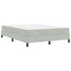 vidaXL Κρεβάτι box spring με στρώμα Ανοιχτό γκρι 160 x 200 cm Βελούδο