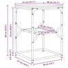 vidaXL Τραπεζάκι Πλευράς Γκρι sonoma 41 x 40 x 60 εκ.