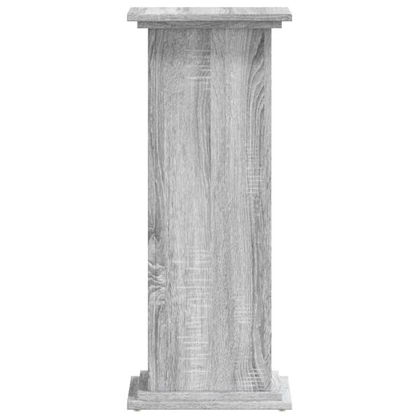 vidaXL Βάσεις Φυτών Γκρι Sonoma 33x33x80 εκ. Επεξεργασμένο Ξύλο